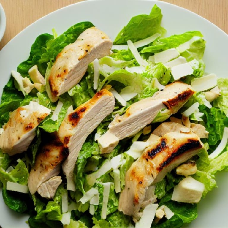 Delicious Chicken Caesar Salad at Our Bar & Grill