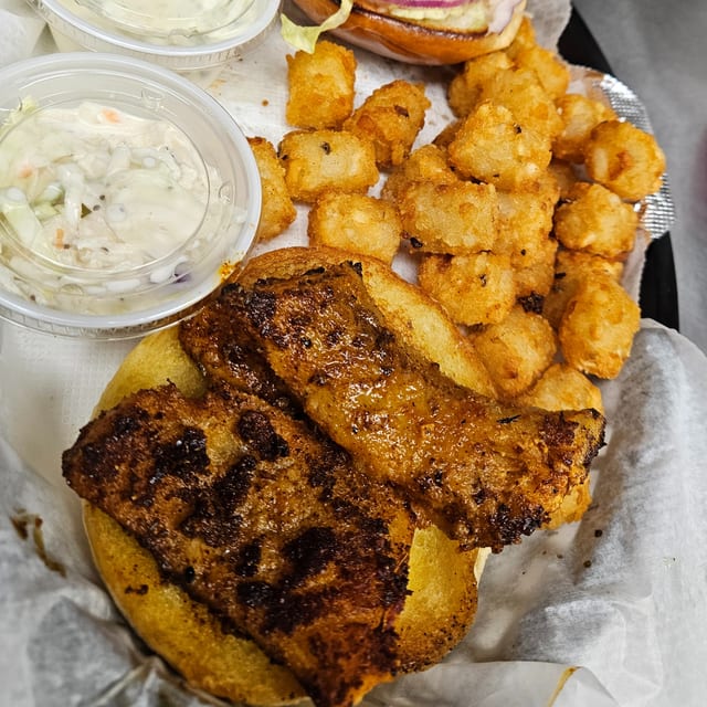 Fat's Fish Sandwich.