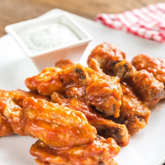 6 Wings with Fries or Tots.