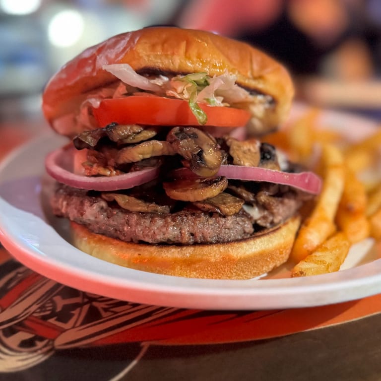 Indulge in Our Swiss Burger