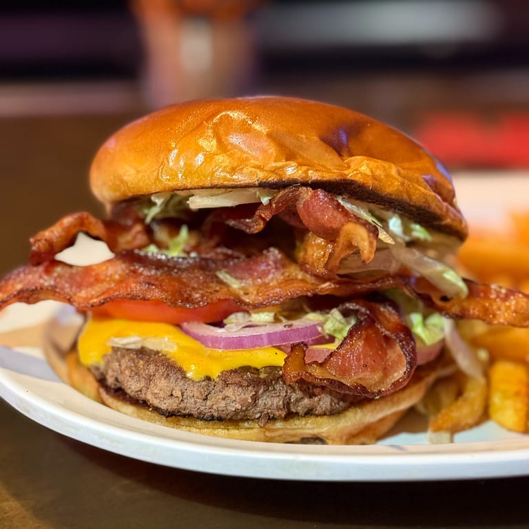 Delicious Cheddar Burger Experience